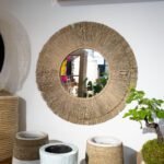 Miroir Rotin naturel - 100 cm