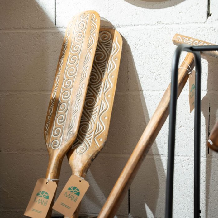 Pagaie en Teck gravé - 150 cm – Image 2