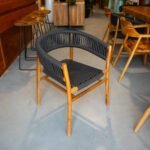 Fauteuil en Teck et tressage corde – Image 2