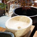 Evier en marbre Blanc