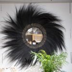 Miroir Rotin et Rayung Grass - 100 cm