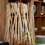 Paravent en branches de Teck - 180 cm