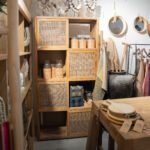 Etagère en Teck - panneaux coulissants - 100 x 200 cm