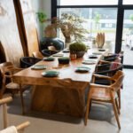 Table en bois de Suar - 365 cm