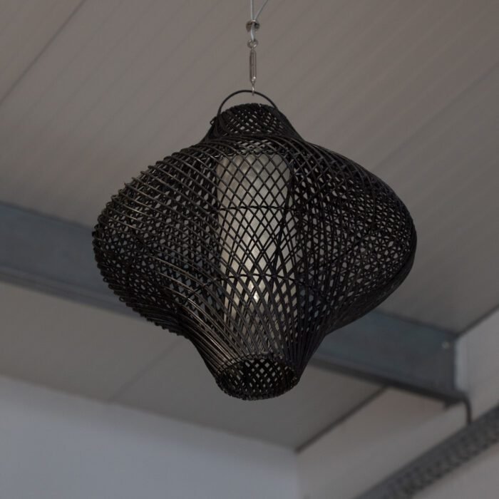 Suspension en rotin noir - 50 cm – Image 2