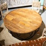 Table basse Bois et métal - 80 cm