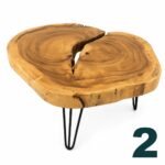 Table basse Suar et métal – Image 3