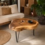 Table basse Suar et métal