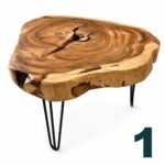 Table basse Suar et métal – Image 2