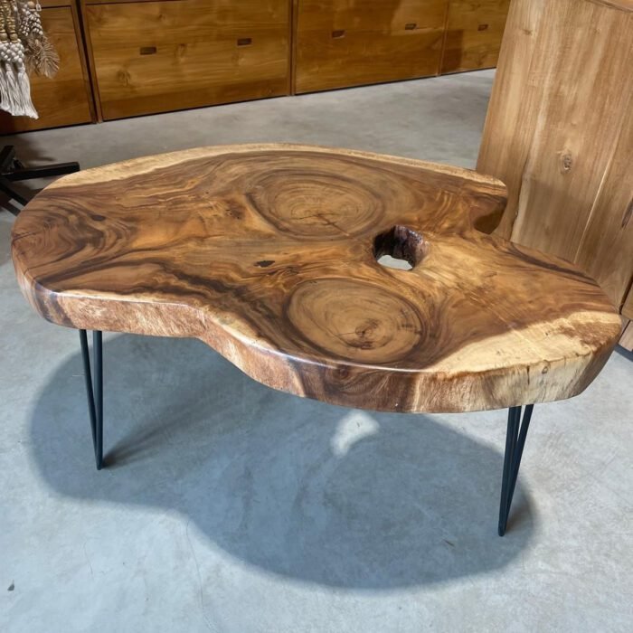 Table basse Suar et métal – Image 9