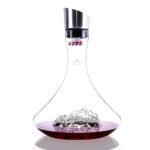 Carafe à vin Topographic Mont Blanc – 1,8 L en Verre Soufflé Artisanal