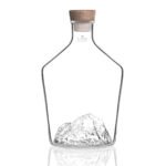 Carafe à spiritueux Topographic Mont Blanc – 1,2 L en Verre Soufflé Artisanal