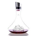Carafe à vin Topographic Mont Everest – 1,8 L en Verre Soufflé Artisanal