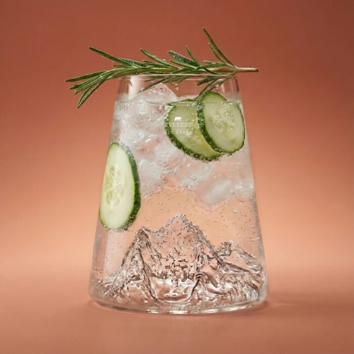 Verre Design Mont Everest – 450 ml en Verre Soufflé Artisanal – Image 3