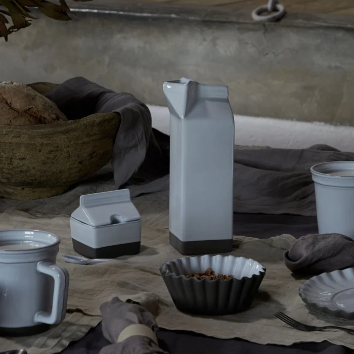 Carafe 0,8L “Brick” – Design Brique de Lait en Céramique – Image 2