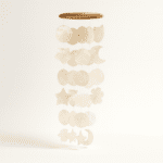 Carillon à vent en coquillages blancs motifs