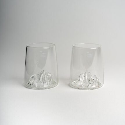 Lot de 2 Verres à shooter Topographiques