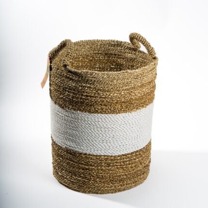 Panier en feuilles tressées - N°07