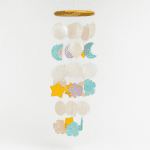 Carillon à vent en coquillages multicolores motifs