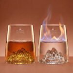 Lot de 2 Verres à Shooter Topographic – Everest & Mont Blanc – Image 3