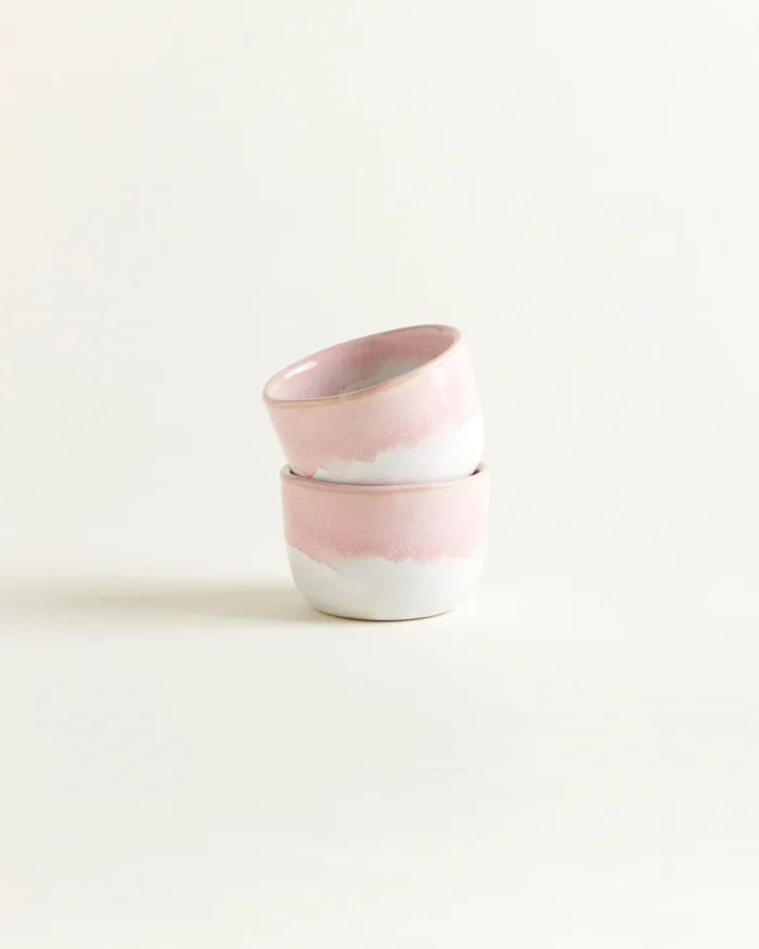 Tasse en Céramique Rose & Blanc – Onomao – Image 4