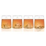 Coffret de 4 verres à shooter Topographic – Verres à spiritueux design – Image 2