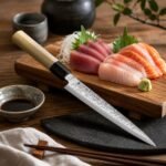 Couteau Japonais Sashimi 210 mm – Satake Nashiji (Aspect Poire) – Image 2