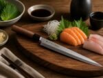Couteau Japonais Sashimi 210 mm – Satake Noushu Masamune Saku (Manche Noyer) – Image 4