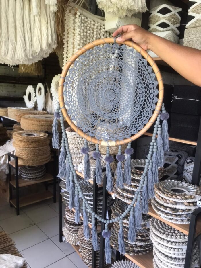 Attrape-rêve 40 cm - Gris – Image 2