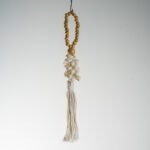 Décoration de poignée de porte en bois et coquillages