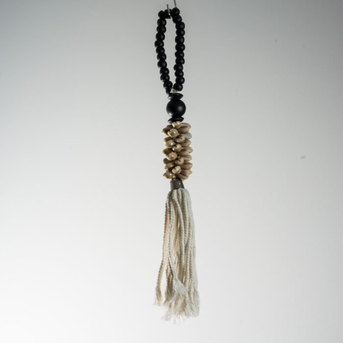 Décoration de poignée de porte en bois et coquillages – Image 3