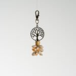 Porte-clés artisanal Arbre de Vie ou feuille et coquillages