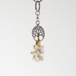 Porte-clés artisanal Arbre de Vie ou feuille et coquillages – Image 7