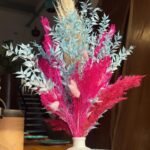 Bouquet Fleurs séchées + Vase - Blue Allie