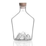 Carafe à spiritueux Topographic Everest – 1,2 L en Verre Soufflé Artisanal