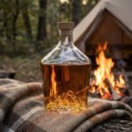 Carafe à spiritueux Topographic Mont Blanc – 1,2 L en Verre Soufflé Artisanal – Image 5