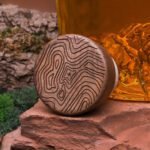 Carafe à spiritueux Topographic Mont Blanc – 1,2 L en Verre Soufflé Artisanal – Image 4