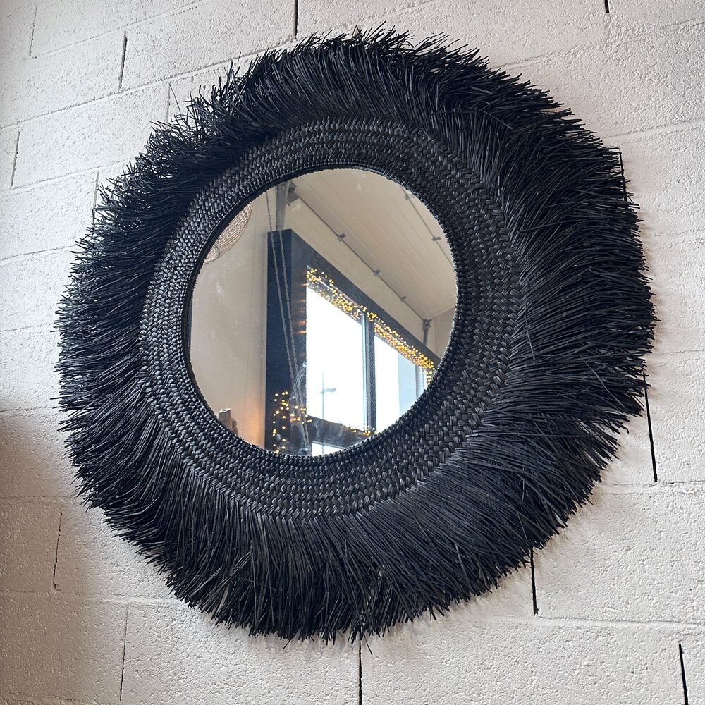 miroirnoir Miroir Rotin et Mendong Grass - 120 cm – Image 1