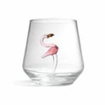 Verre Flamant Rose – en verre soufflé