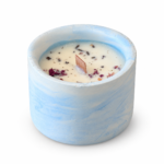 Bougie artisanale parfumée – Bleu
